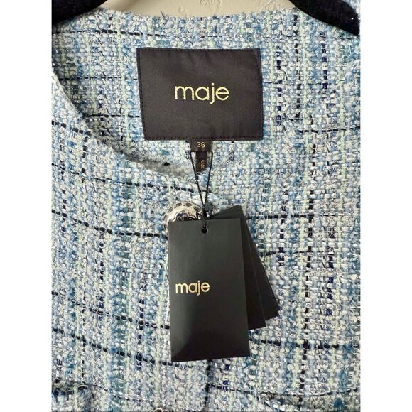 Maje Volinete Tweed Blazer & Jolinete Pleated Mini Skirt - Picture 7 of 14